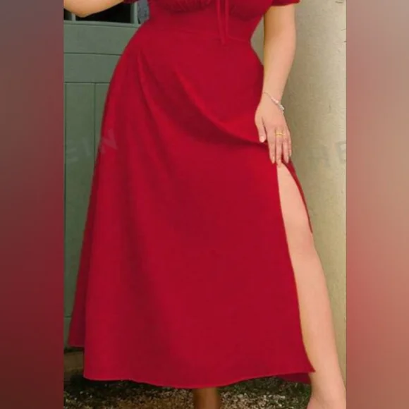 SHEIN | Dresses | Shein Curve Dress Plus Size 5xl Color Red Good Condition See The Picture | Poshmark SHEIN | Dresses | Shein Curve Dress Plus Size 5xl Color Red Good Condition See The Picture | Poshmark